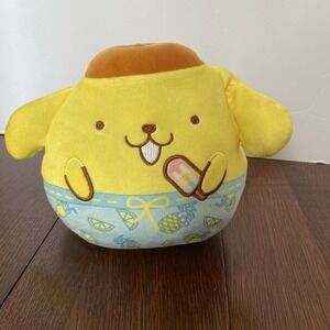 Squishmallows 6.5" Pompompurin Hello Kitty And Friends Squad Plush Tag Removed